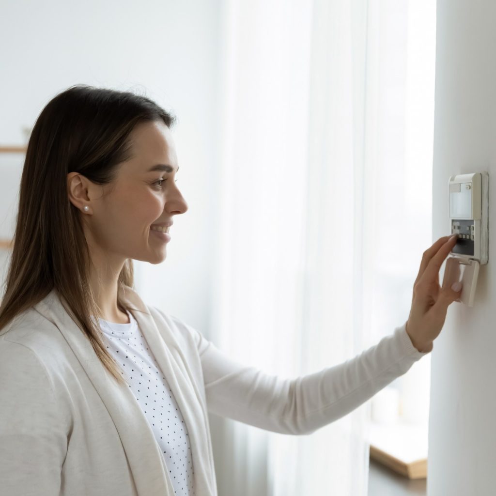 Individual hvac thermostat in each salon suite